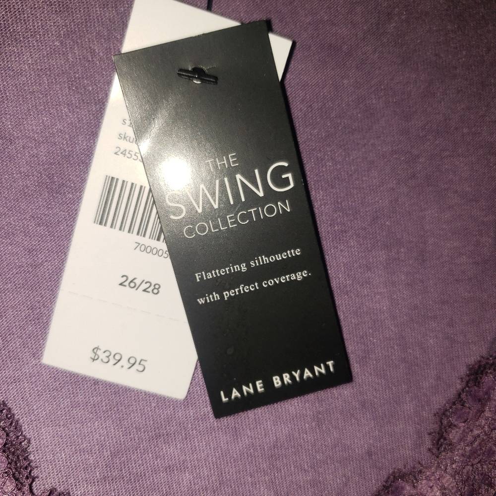 Plus Size 4X New Purple Lane Bryant Swing Shirt Top 26 28 - Picture 3 of 5
